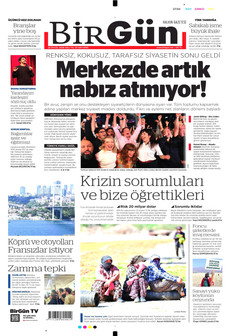 BİRGÜN gazetesi ilk sayfası