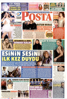 POSTA gazetesi ilk sayfası