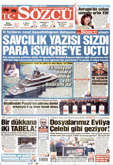 SÖZCÜ gazetesi ilk sayfası