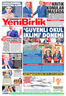 YENİBİRLİK gazetesi ilk sayfası