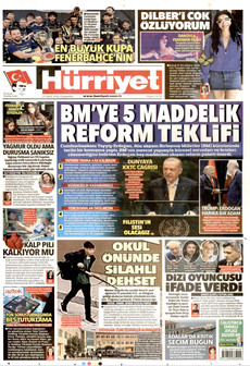 HÜRRİYET gazetesi ilk sayfası
