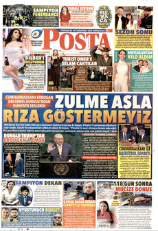 POSTA gazetesi ilk sayfası