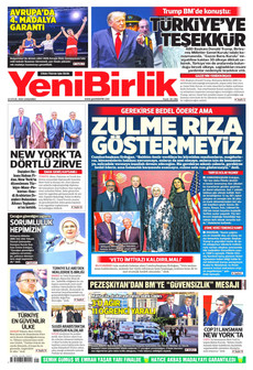 YENİBİRLİK gazetesi ilk sayfası
