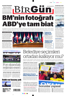 BİRGÜN gazetesi ilk sayfası