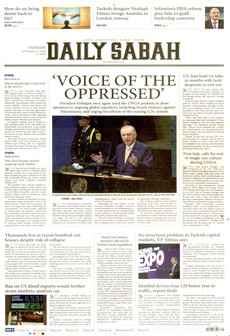DAİLY SABAH gazetesi ilk sayfası