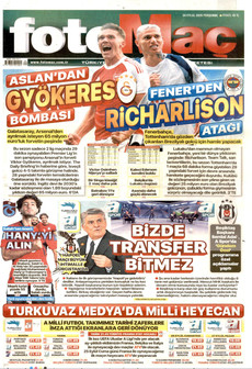 FOTOMAÇ gazetesi ilk sayfası