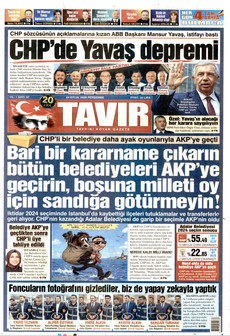 TAVIR GAZETESİ gazetesi ilk sayfası