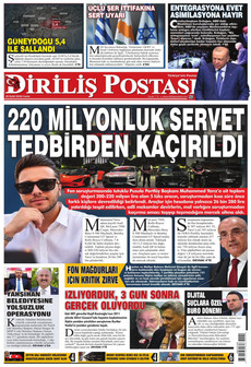 DİRİLİŞ POSTASI gazetesi ilk sayfası