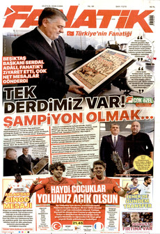 FANATİK gazetesi ilk sayfası