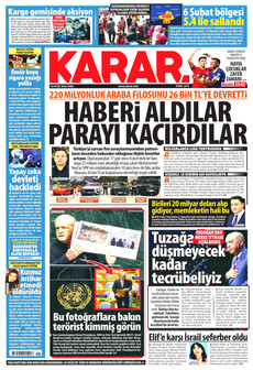 KARAR gazetesi ilk sayfası