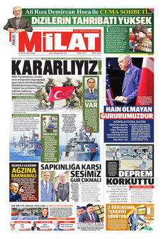 MİLAT gazetesi ilk sayfası