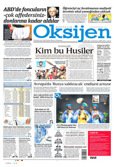 OKSİJEN gazetesi ilk sayfası
