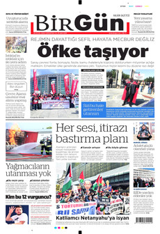 BİRGÜN gazetesi ilk sayfası