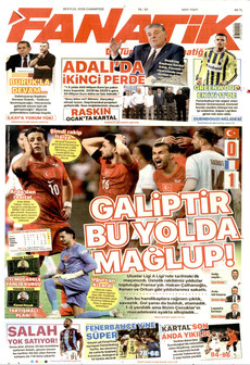 FANATİK gazetesi ilk sayfası