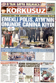 KORKUSUZ gazetesi ilk sayfası