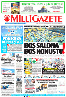MİLLİ GAZETE gazetesi ilk sayfası