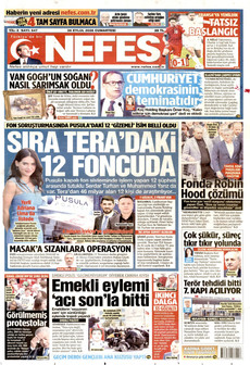 NEFES gazetesi ilk sayfası