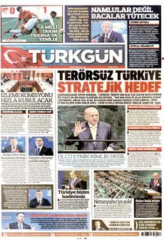 TÜRKGÜN gazetesi ilk sayfası