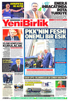 YENİBİRLİK gazetesi ilk sayfası