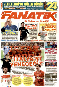 FANATİK gazetesi ilk sayfası