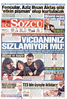 SÖZCÜ gazetesi ilk sayfası