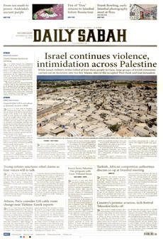 DAİLY SABAH gazetesi ilk sayfası