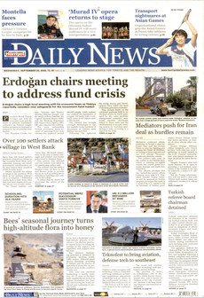HÜRRİYET DAİLY NEWS gazetesi ilk sayfası