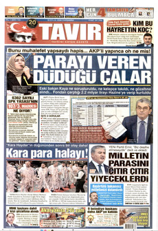 TAVIR GAZETESİ gazetesi ilk sayfası