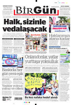 BİRGÜN gazetesi ilk sayfası