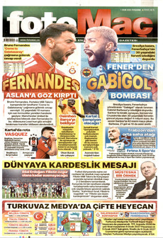 FOTOMAÇ gazetesi ilk sayfası