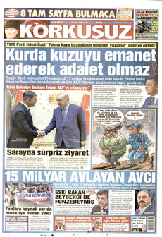 KORKUSUZ gazetesi ilk sayfası