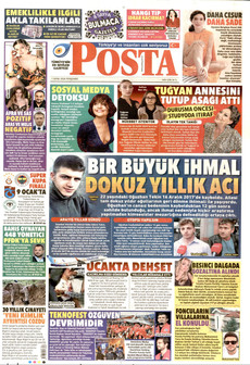 POSTA gazetesi ilk sayfası