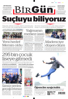 BİRGÜN gazetesi ilk sayfası
