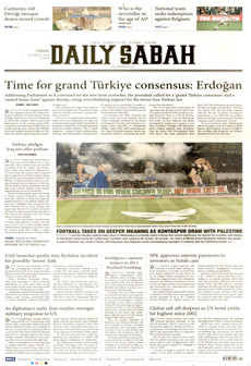 DAİLY SABAH gazetesi ilk sayfası