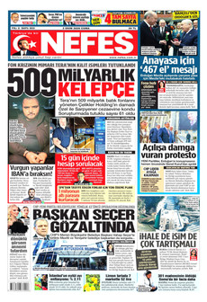 NEFES gazetesi ilk sayfası