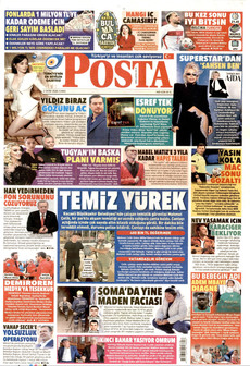 POSTA gazetesi ilk sayfası