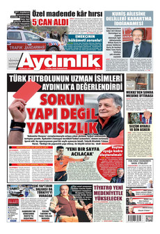 AYDINLIK GAZETESİ gazetesi ilk sayfası