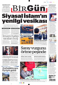 BİRGÜN gazetesi ilk sayfası
