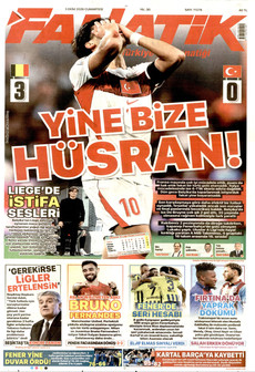 FANATİK gazetesi ilk sayfası