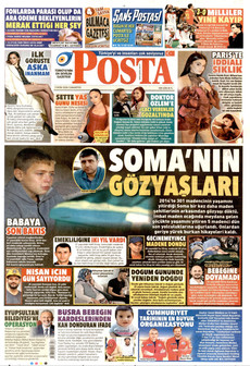 POSTA gazetesi ilk sayfası