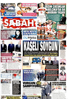 SABAH gazetesi ilk sayfası
