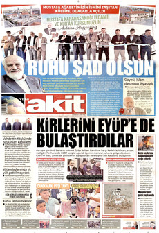 YENİ AKİT gazetesi ilk sayfası