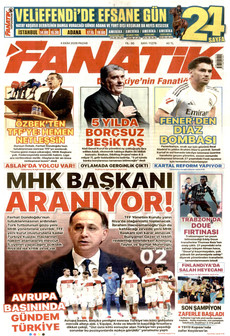 FANATİK gazetesi ilk sayfası