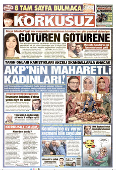 KORKUSUZ gazetesi ilk sayfası