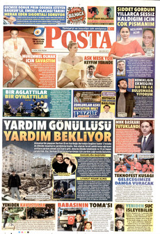 POSTA gazetesi ilk sayfası