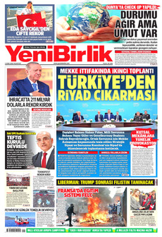 YENİBİRLİK gazetesi ilk sayfası