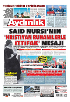 AYDINLIK GAZETESİ gazetesi ilk sayfası