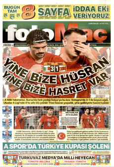 FOTOMAÇ gazetesi ilk sayfası
