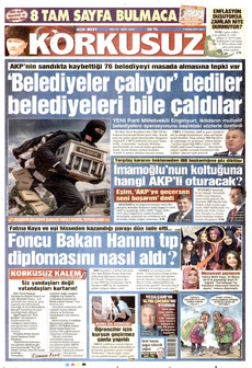 KORKUSUZ gazetesi ilk sayfası
