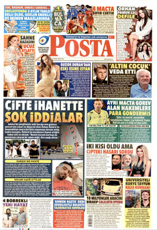 POSTA gazetesi ilk sayfası